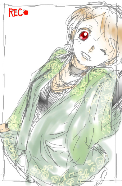 自撮り風落書き 狂 ｷｮｳ さんのイラスト ニコニコ静画 イラスト