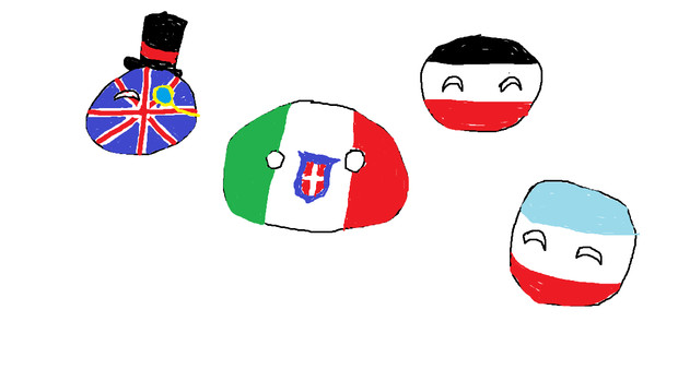 フランスに勝ったはいいが列強に囲まれたイタリア君 右下は関係ない ゆっくり響 さんのイラスト ニコニコ静画 イラスト