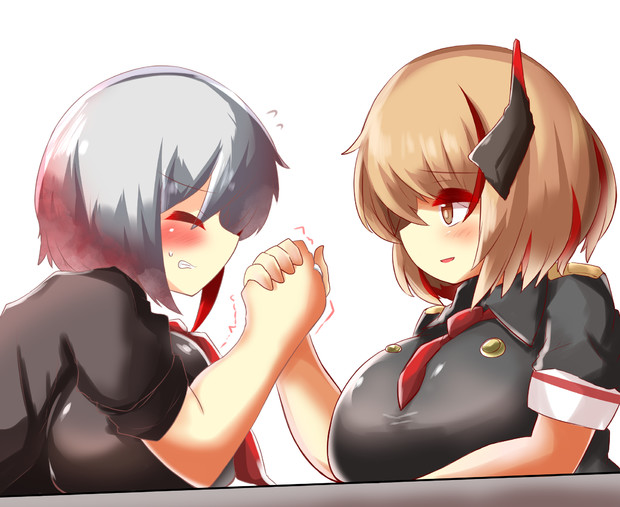 腕相撲をしましょう 提案 シノヱ さんのイラスト ニコニコ静画 イラスト