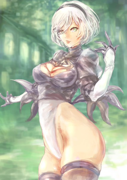 ニーアオートマタ 2b レオタードver すみおにーる さんのイラスト ニコニコ静画 イラスト