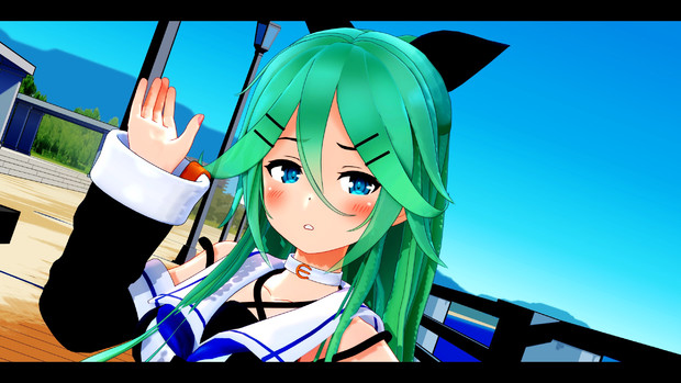 Mmd艦これ アニメ風の山風ちゃん Lock さんのイラスト ニコニコ静画 イラスト