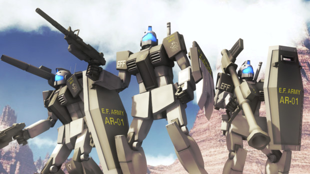 Mmdガンダム ホワイトディンゴ隊 Gm3 百式p さんのイラスト ニコニコ静画 イラスト