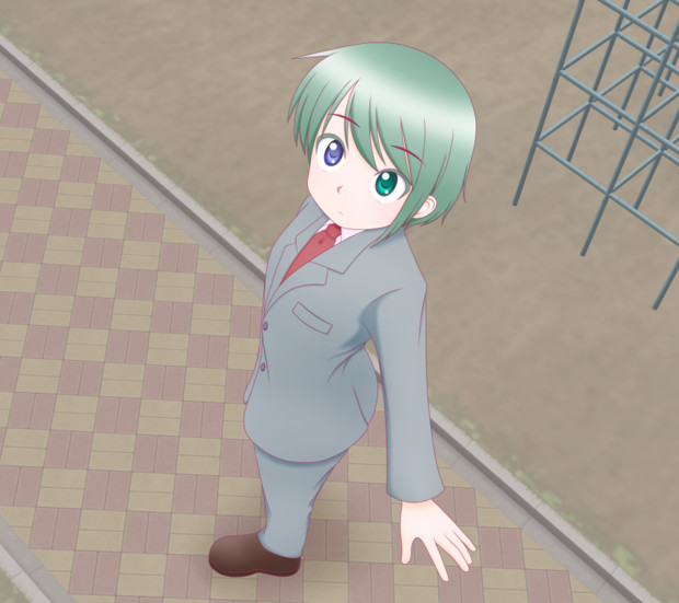 斜め後ろから見てたら振り向いてくれた的な ｗ アクイ Kazxkazu さんのイラスト ニコニコ静画 イラスト