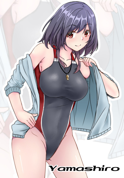 山城 競泳水着 パーカー 先生 黒田しょーへい さんのイラスト ニコニコ静画 イラスト