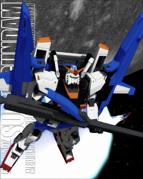 Mmdガンダム スーパーガンダム Mg箱絵風なポーズとエフェクトの練習 Miffysan さんのイラスト ニコニコ静画 イラスト