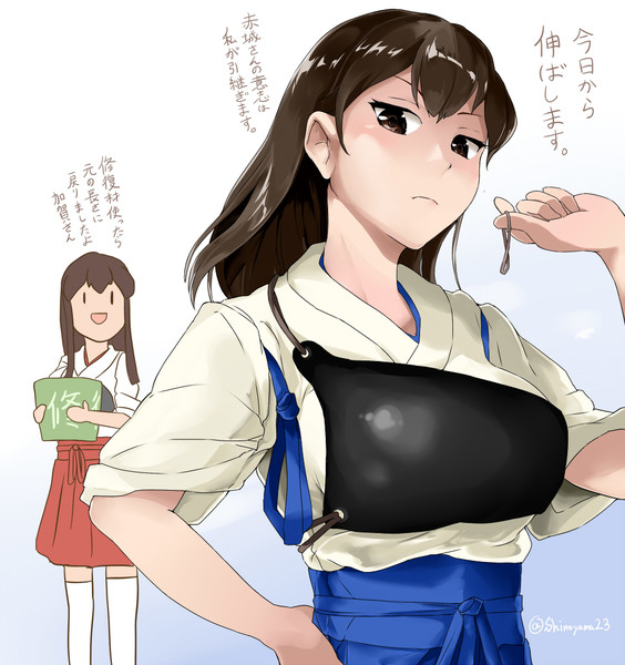髪解き加賀さん にさの介 さんのイラスト ニコニコ静画 イラスト