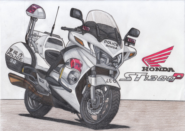 もしも警視庁がst1300を白バイとして採用したら うすしお さんのイラスト ニコニコ静画 イラスト