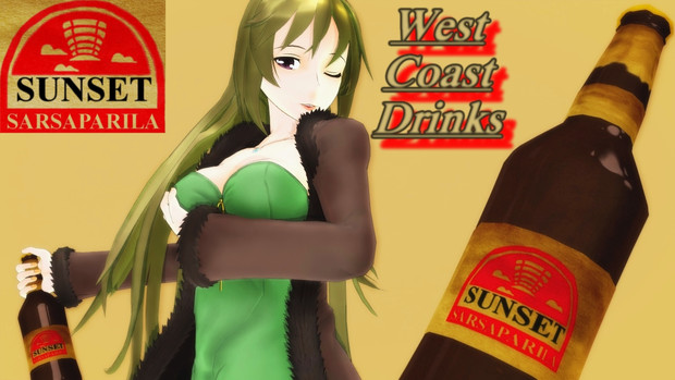 背景一色ポスター風 サンセット サルサパリラ 広告3 Fate Mmd カトラス リトルジャックp さんのイラスト ニコニコ静画 イラスト