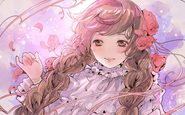 春の少女 こもりひっき 幻想少女絵 さんのイラスト ニコニコ静画 イラスト