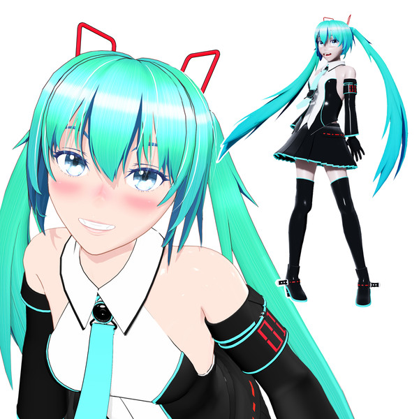 Mmdモデル配布 初音ミク つくあん さんのイラスト ニコニコ静画 イラスト