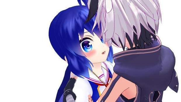 花ウナ 花ちゃんにときめくウナちゃん Mmdイラスト ゆりりん 鏡音廃 さんのイラスト ニコニコ静画 イラスト
