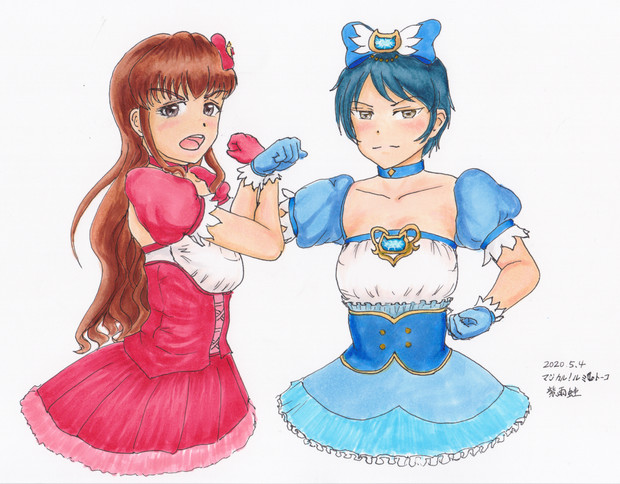 コピック着色 マジカル ルミ トーコ 友情ptクロス 紫の雨蛙 さんのイラスト ニコニコ静画 イラスト