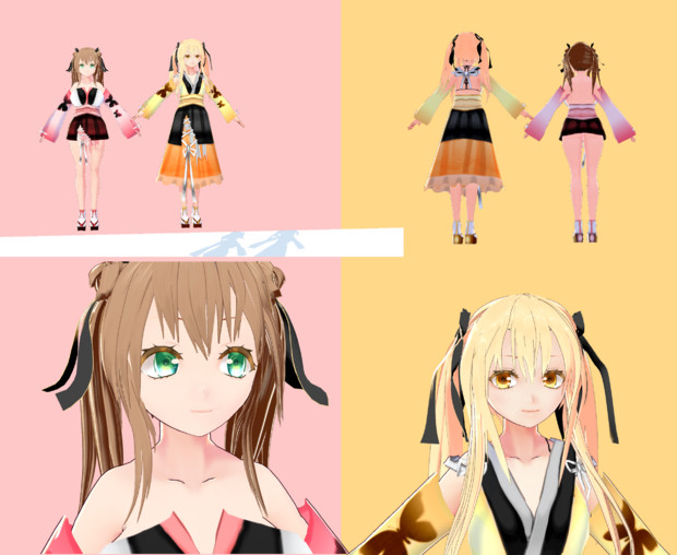 和服モデル女の子オリジナルｖｒｍ てお さんのイラスト ニコニコ静画 イラスト