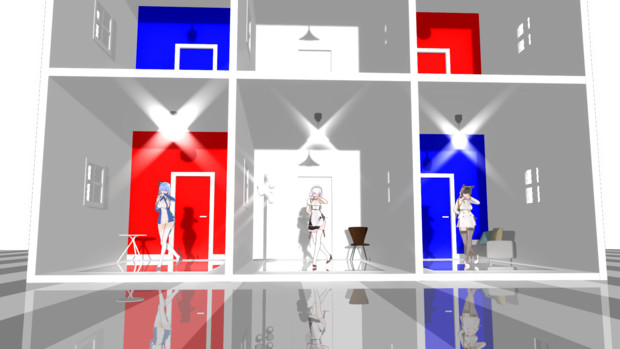 Mmd Omf10 ワンルームでぃすこ風味ステージ 秋狐 女子力p さんのイラスト ニコニコ静画 イラスト