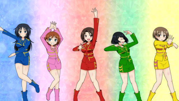 キラメイダンスを踊るウサギさんチーム イズミ さんのイラスト