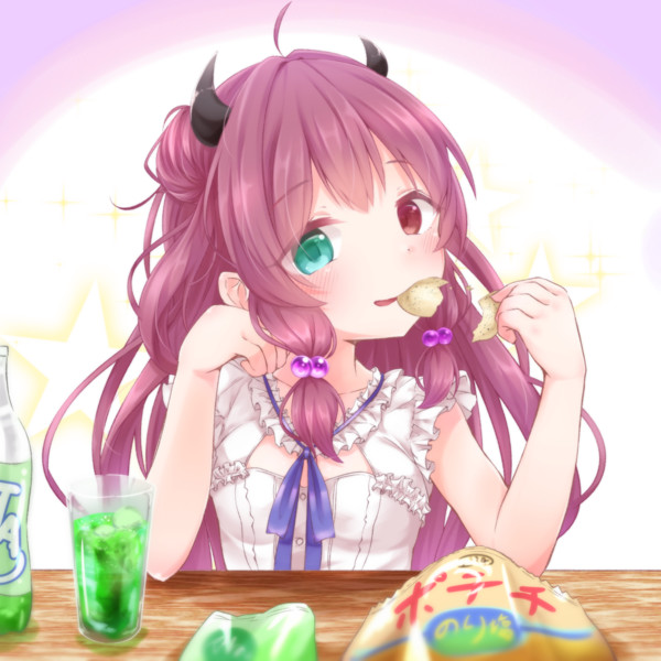 ポテチを食べるんでよ にゃぬき さんのイラスト ニコニコ静画 イラスト