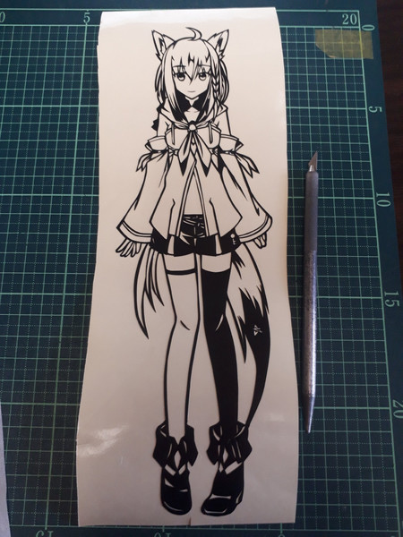 切り絵 白上 フブキ おおとり さんのイラスト ニコニコ静画 イラスト