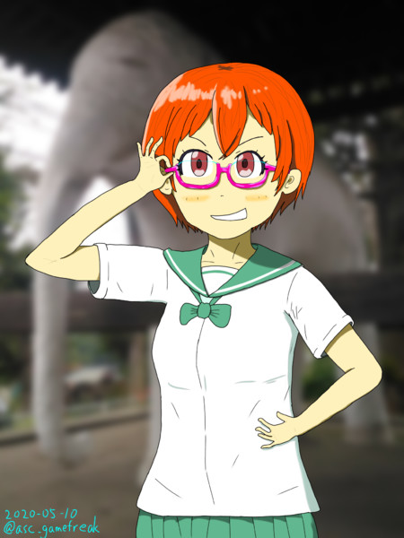 伊達眼鏡をかけた千手院小春ちゃん Asc さんのイラスト ニコニコ静画 イラスト