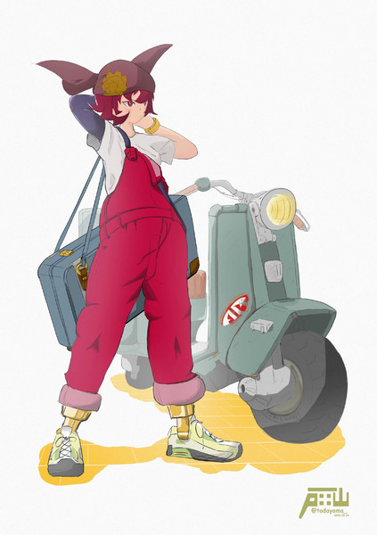 バイクを自分で直して乗る系女子 戸田山 さんのイラスト ニコニコ静画 イラスト