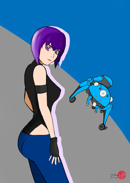 草薙素子 攻殻機動隊 Sac 45 Tomj さんのイラスト ニコニコ静画 イラスト