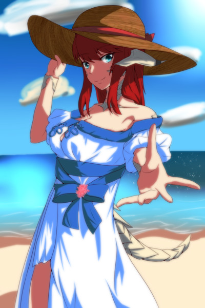 浜辺のアウラ シロー さんのイラスト ニコニコ静画 イラスト