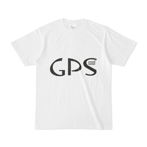 Tシャツ ホワイト 文字研究所 GPS
