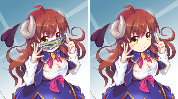 マスクドまぞく きららファンタジアイベント衣装 N さんのイラスト ニコニコ静画 イラスト
