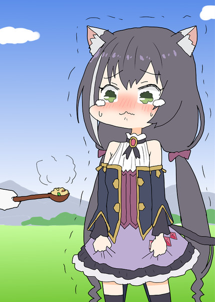 ごはんが熱くて泣いちゃったキャルちゃん あすにゃん さんのイラスト ニコニコ静画 イラスト