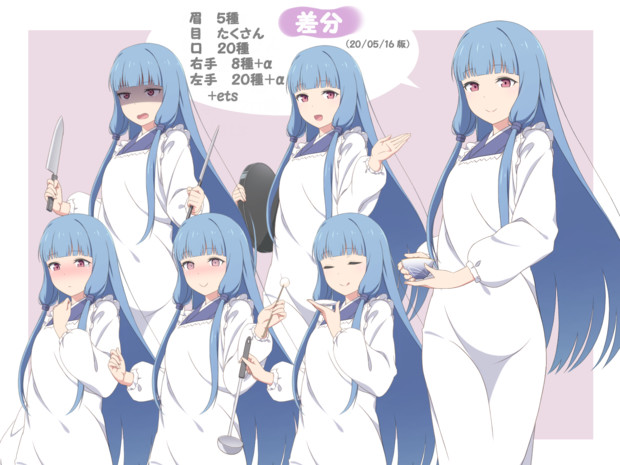 06 21 更新 母性を感じる琴葉姉妹の立ち絵 割烹着仕立て もふもふさん さんのイラスト ニコニコ静画 イラスト