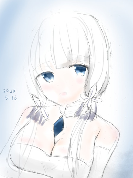 第11回アズレン版深夜の真剣お絵かき60分一本勝負 鯖田吉 さんのイラスト ニコニコ静画 イラスト