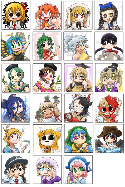 東方顔アイコンまとめ 6 ちゃまじ Chamaji さんのイラスト ニコニコ静画 イラスト