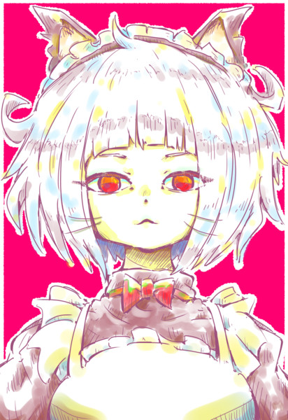 化け猫耳メイド ねこは さんのイラスト ニコニコ静画 イラスト