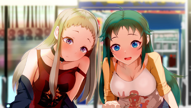 何かを覗き込むレイナサマと南条くん Monobe さんのイラスト ニコニコ静画 イラスト