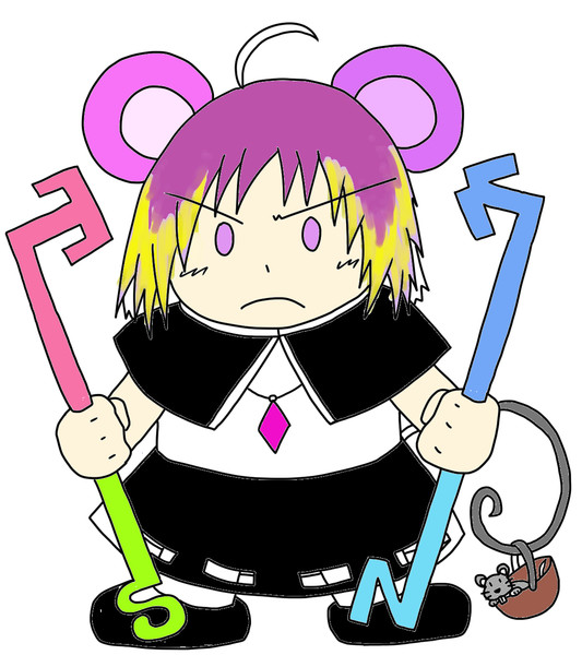 日曜ぬりえ劇場 ナズーリン 瞑想獅子 さんのイラスト ニコニコ静画 イラスト