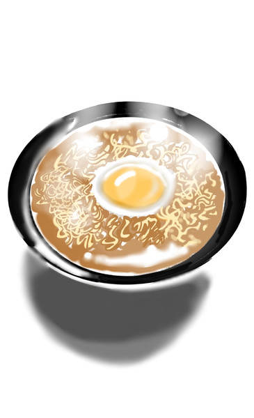 お家ラーメン生卵乗せ 中落ちカルベイベ さんのイラスト ニコニコ静画 イラスト