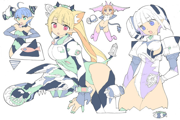 ボカロ機能付き女体シンセサイザー おひるねカード 壽文 さんのイラスト ニコニコ静画 イラスト