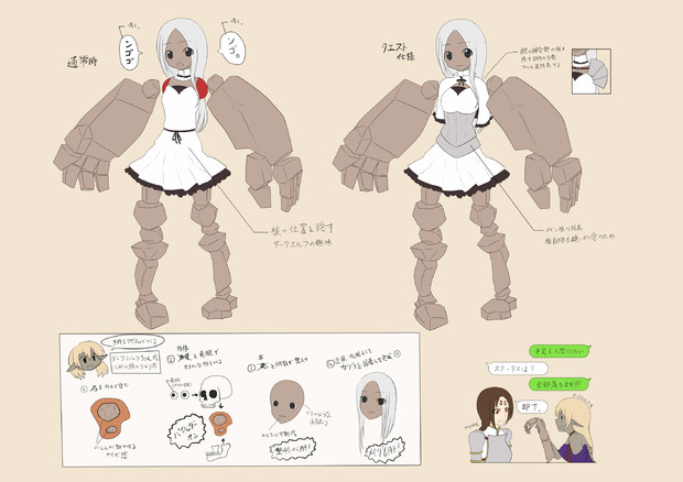 ゴーレム冒険者ちゃん 設定画 せのばいと さんのイラスト ニコニコ静画 イラスト
