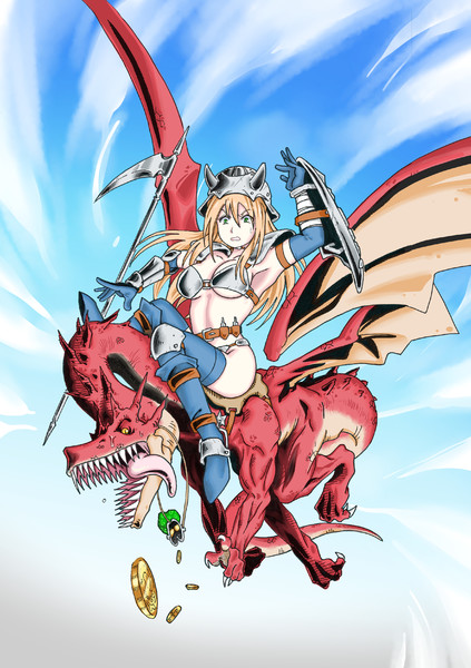 女騎士とドラゴン その２ ハマッシュ さんのイラスト ニコニコ静画 イラスト