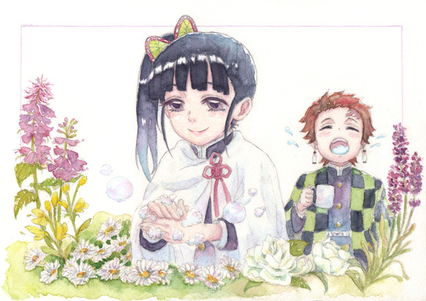 炭治郎カナヲイラスト 鬼滅の刃の炭治郎 禰豆子 善逸 伊之助 カナヲ 冨岡さん しの