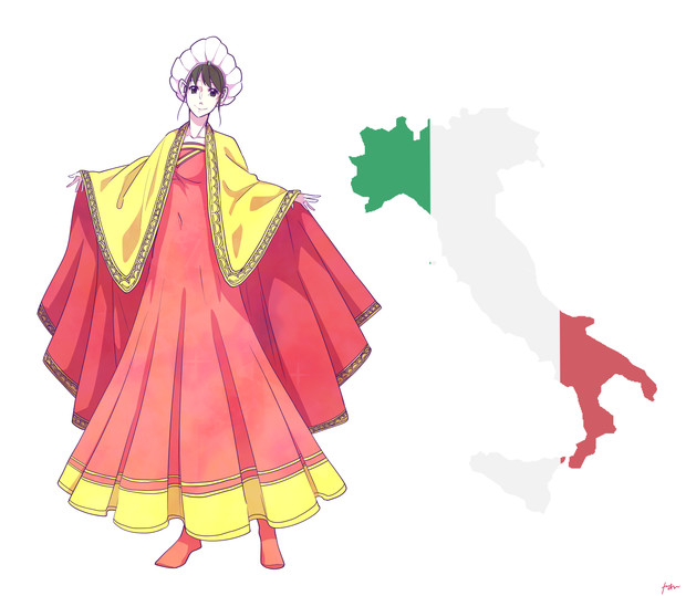 民族衣装 イタリア ニコニコ静画 イラスト