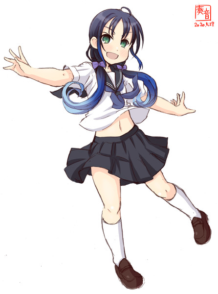 わんどろ神山高校制服の涼風 奏音 さんのイラスト ニコニコ静画 イラスト