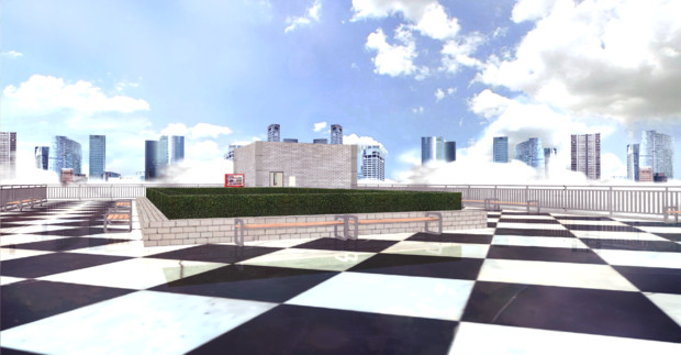 Mmdステージ配布あり 都市屋上 渴霧享樓 Cm3d2紳士 さんのイラスト ニコニコ静画 イラスト