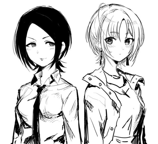 襟足 東郷あい 浅倉透 ルル ヘイ Yamaten さんのイラスト ニコニコ静画 イラスト