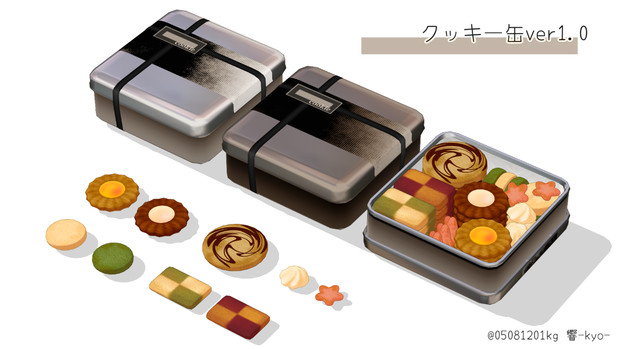 クッキー缶ver1 0 響 Kyo さんのイラスト ニコニコ静画 イラスト