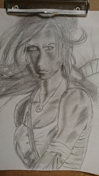 ララ クロフト Yuki 鉛筆画 さんのイラスト ニコニコ静画 イラスト