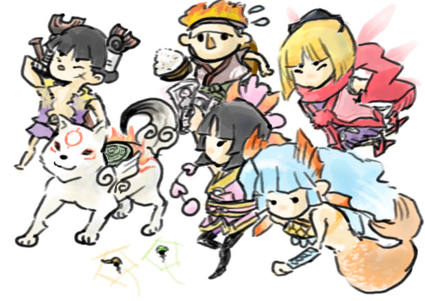 大神伝 相棒勢ぞろい いぐな さんのイラスト ニコニコ静画 イラスト