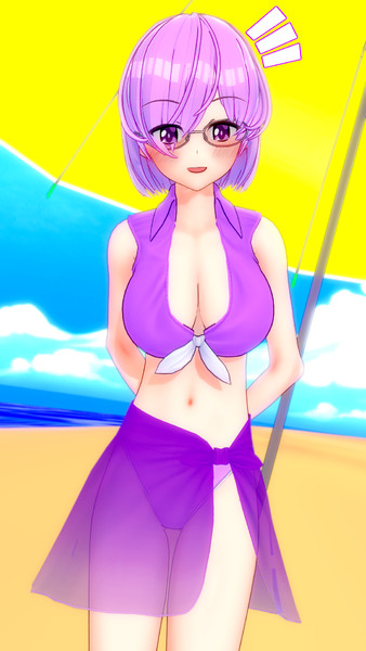 マシュ 水着姿 スイカ さんのイラスト ニコニコ静画 イラスト