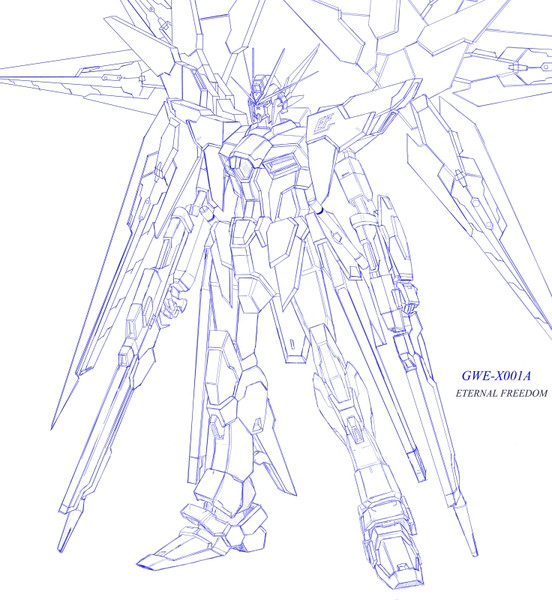 エターナルフリーダムガンダム ラフ 飛翔 ﾂﾊﾞｻ さんのイラスト ニコニコ静画 イラスト