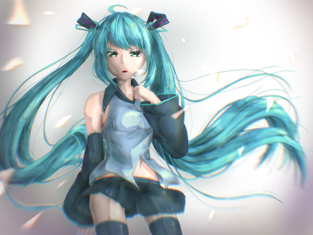 ミク 隙間カロン さんのイラスト ニコニコ静画 イラスト