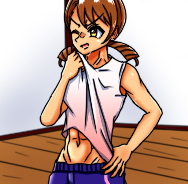 汗を拭く北条加蓮 マキ さんのイラスト ニコニコ静画 イラスト